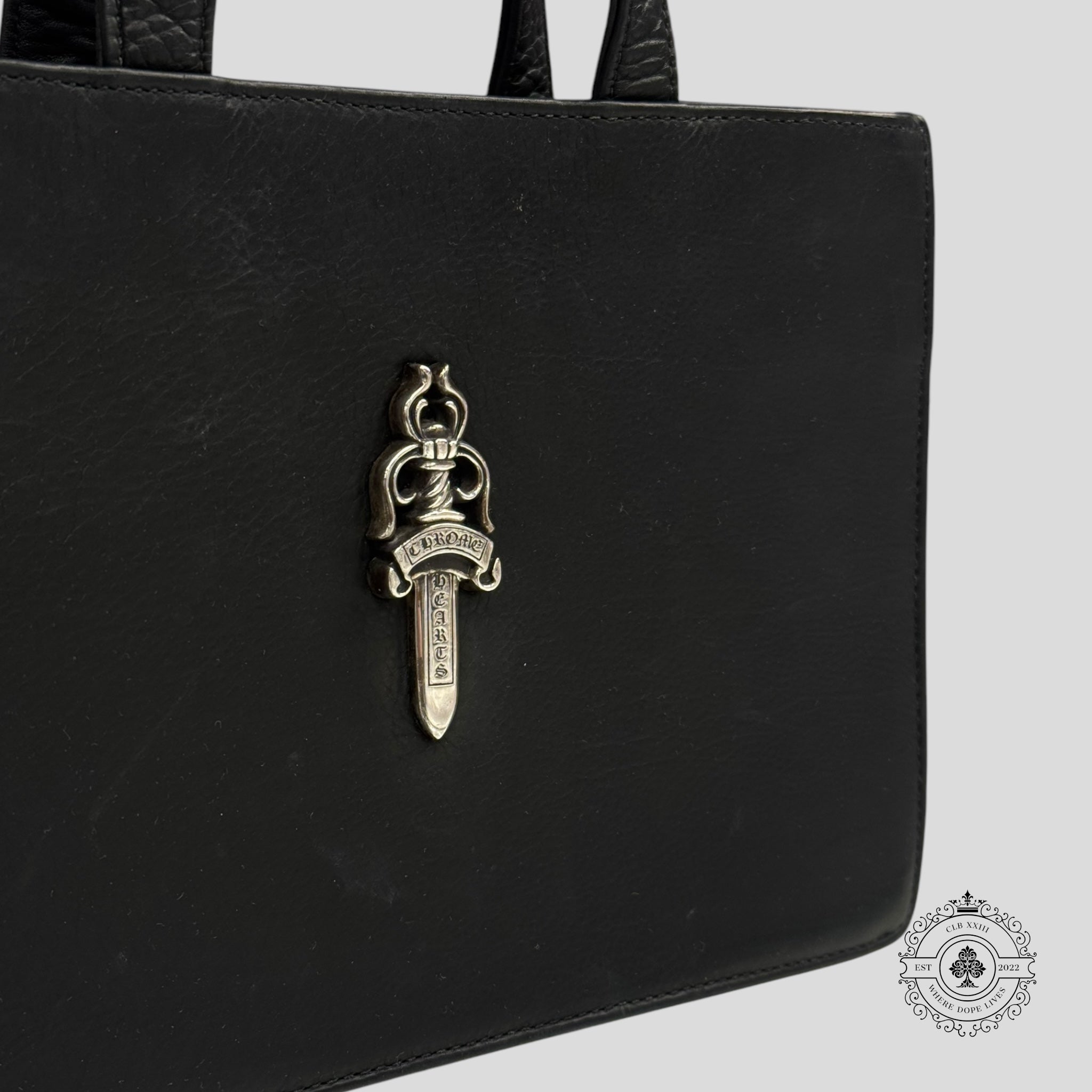 Chrome Hearts Mini Dagger Embellished Leather Tote