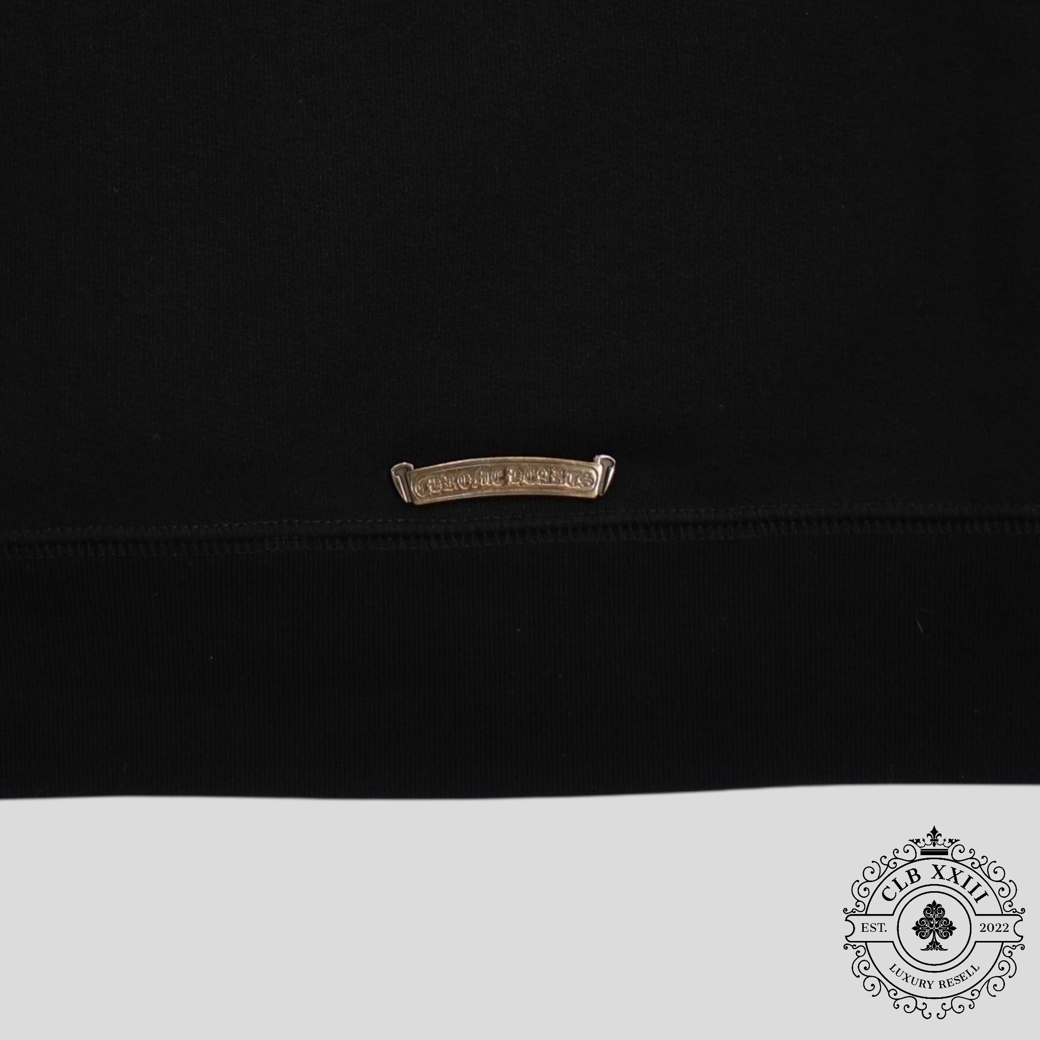 Chrome Hearts CH Embroidered Quarter Zip in Black