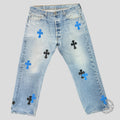 Chrome Hearts Cross Patch Jeans