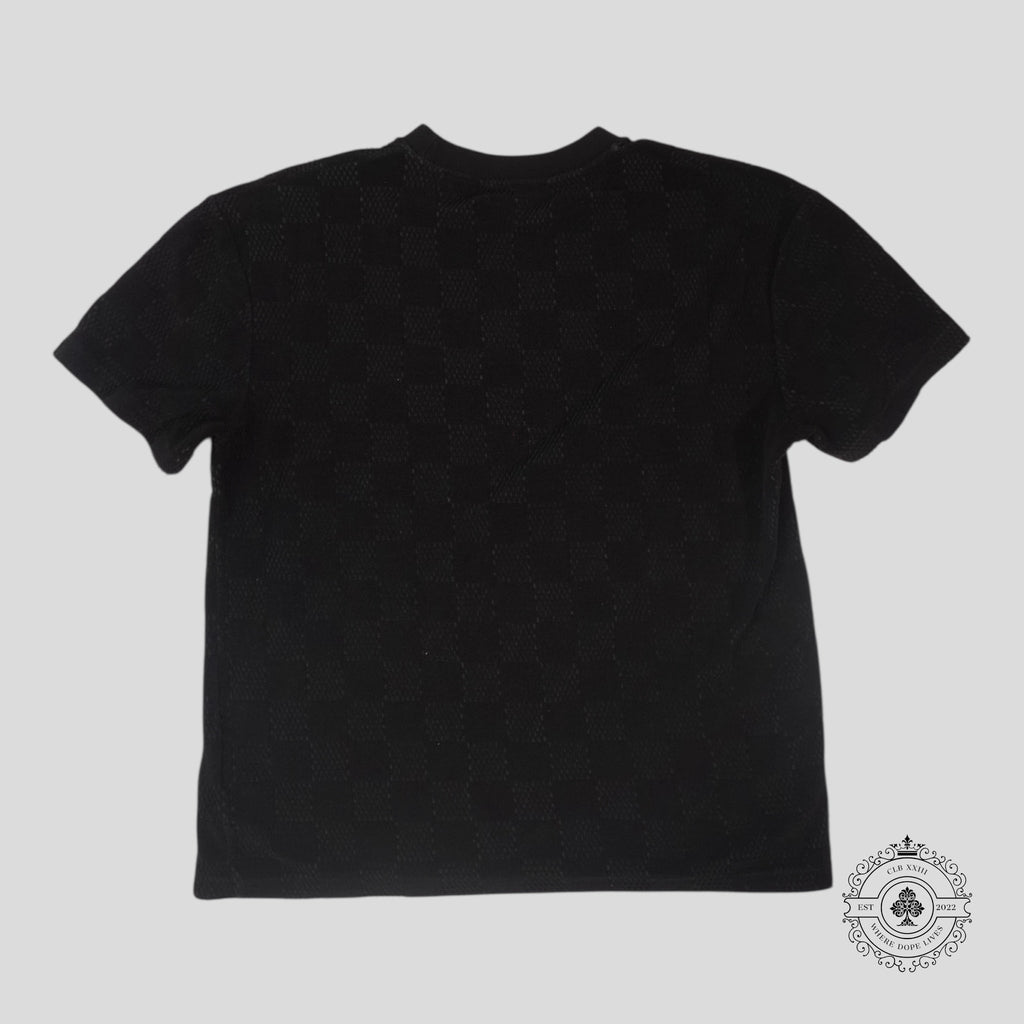 Louis Vuitton Damier French Terry Tee in Black