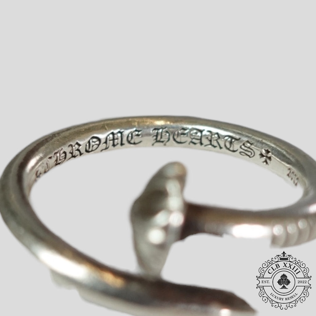 Chrome Hearts Nail Ring in Silver