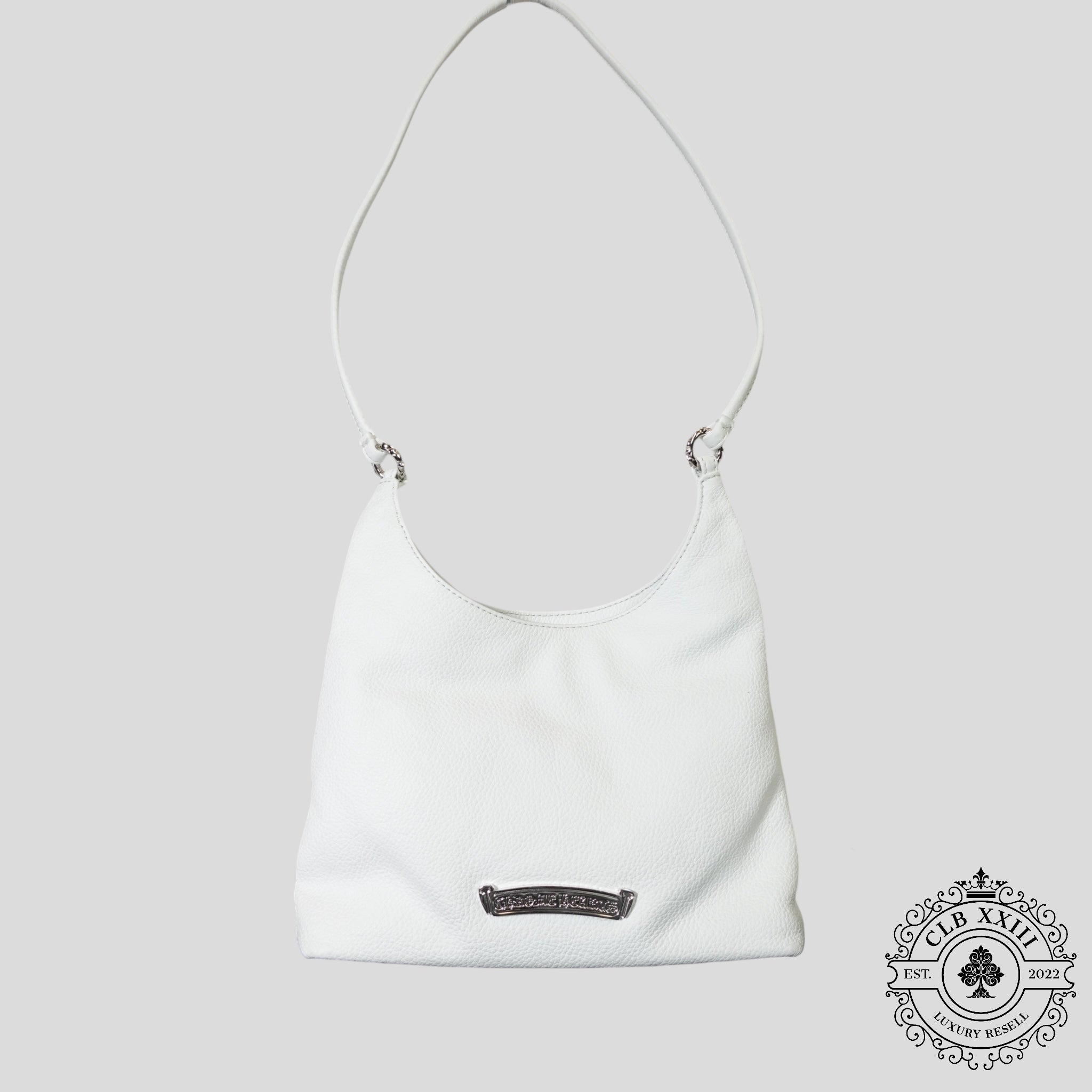 Chrome Hearts Viv Bag in White