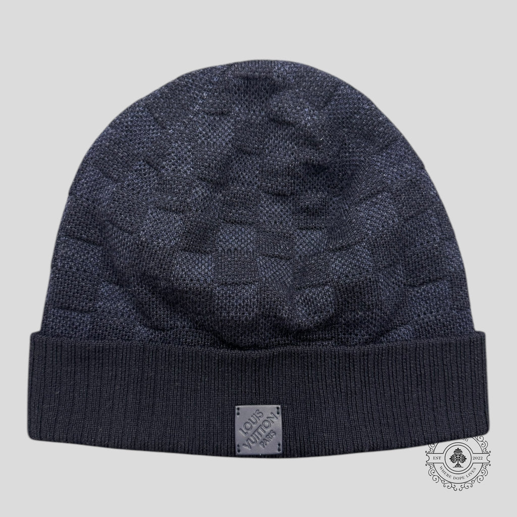 Louis Vuitton Damier Beanie in Navy