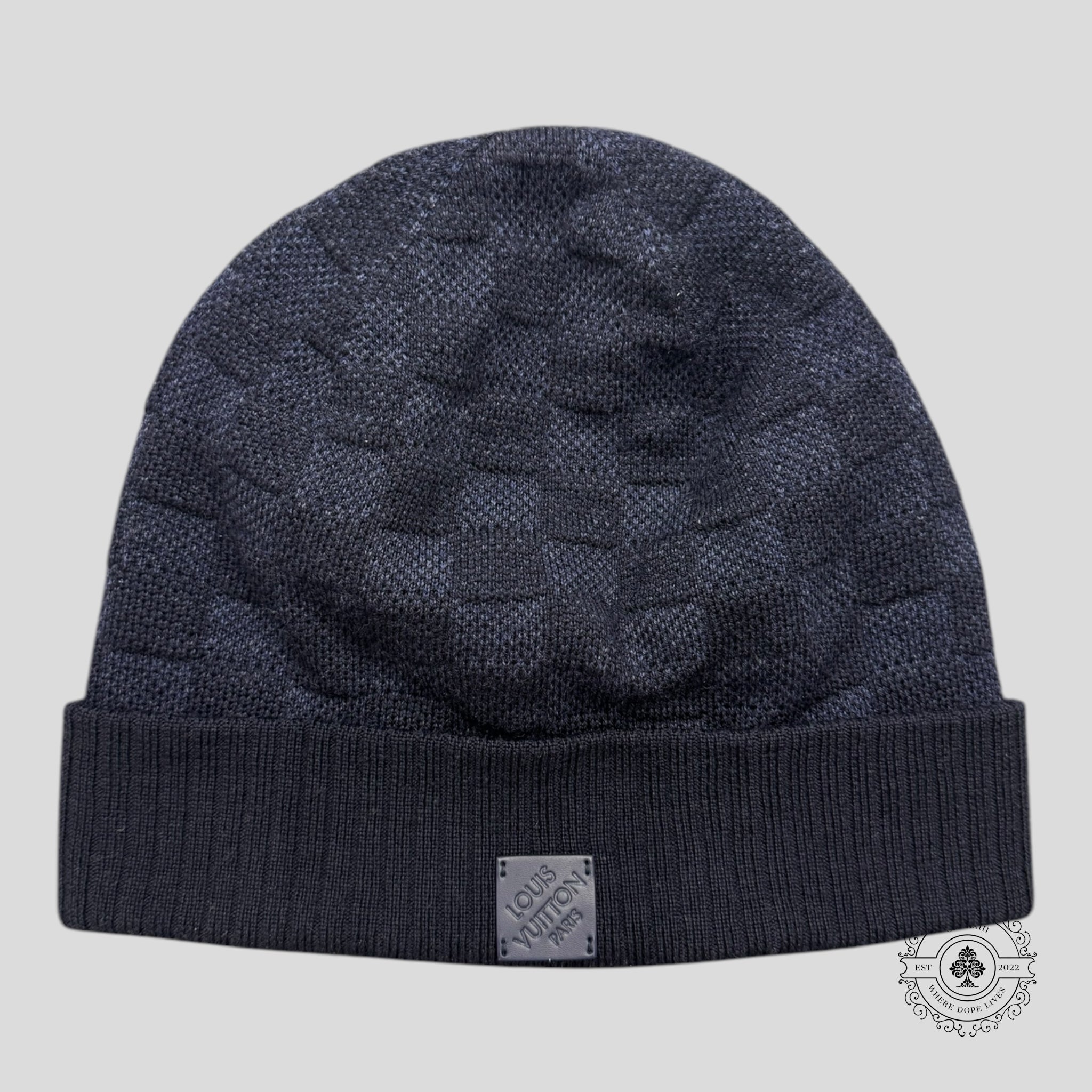 Louis Vuitton Damier Beanie in Navy