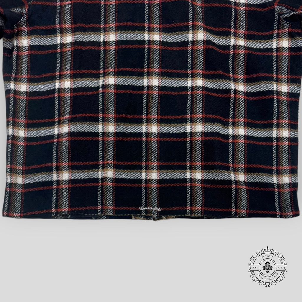 Chrome Hearts Shearling Collar Zip-Up Jacket