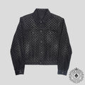 Louis Vuitton Damier Ultrablack Flocked Denim Trucker Jacket in Black