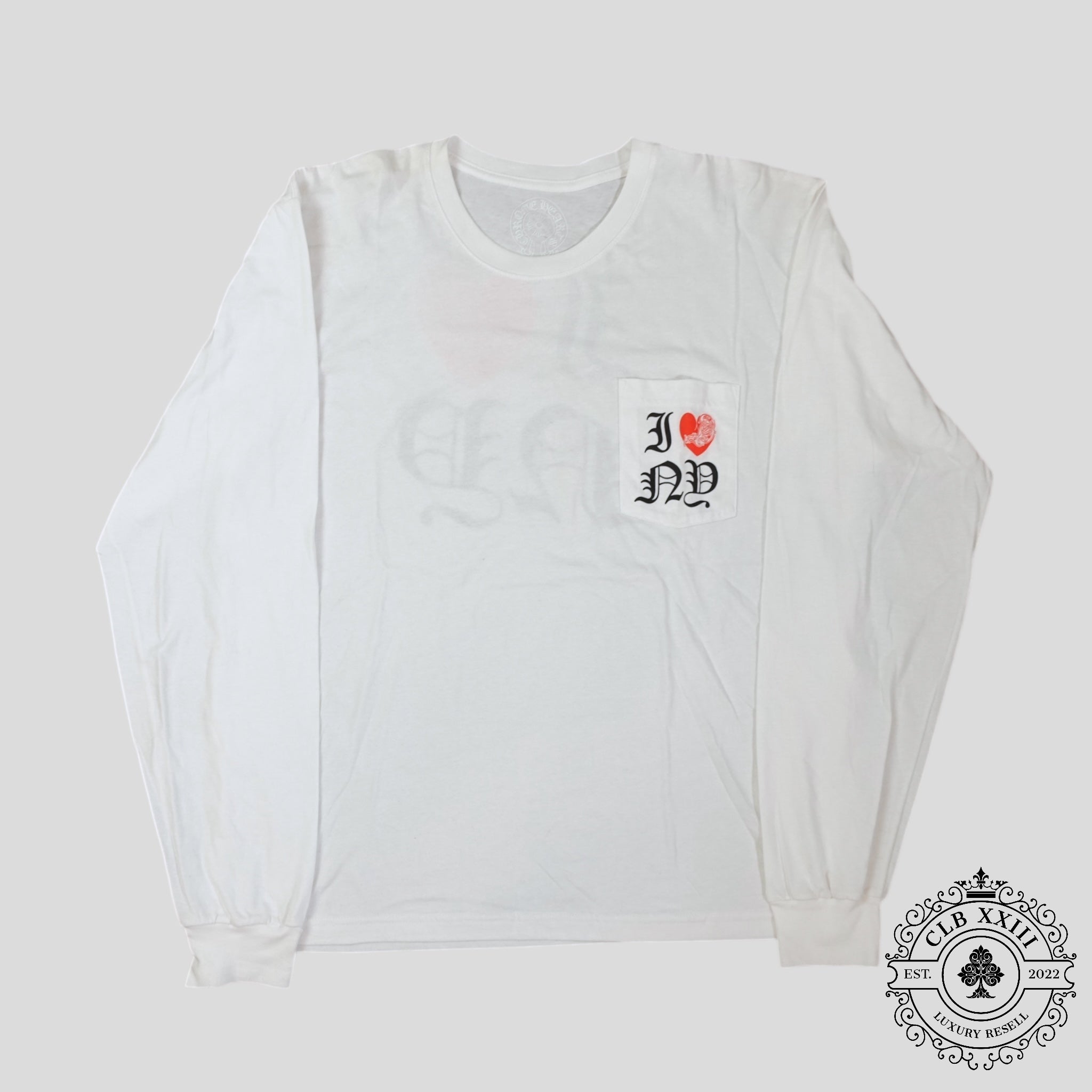 Chrome Hearts I Heart Ny Long Sleeve in White