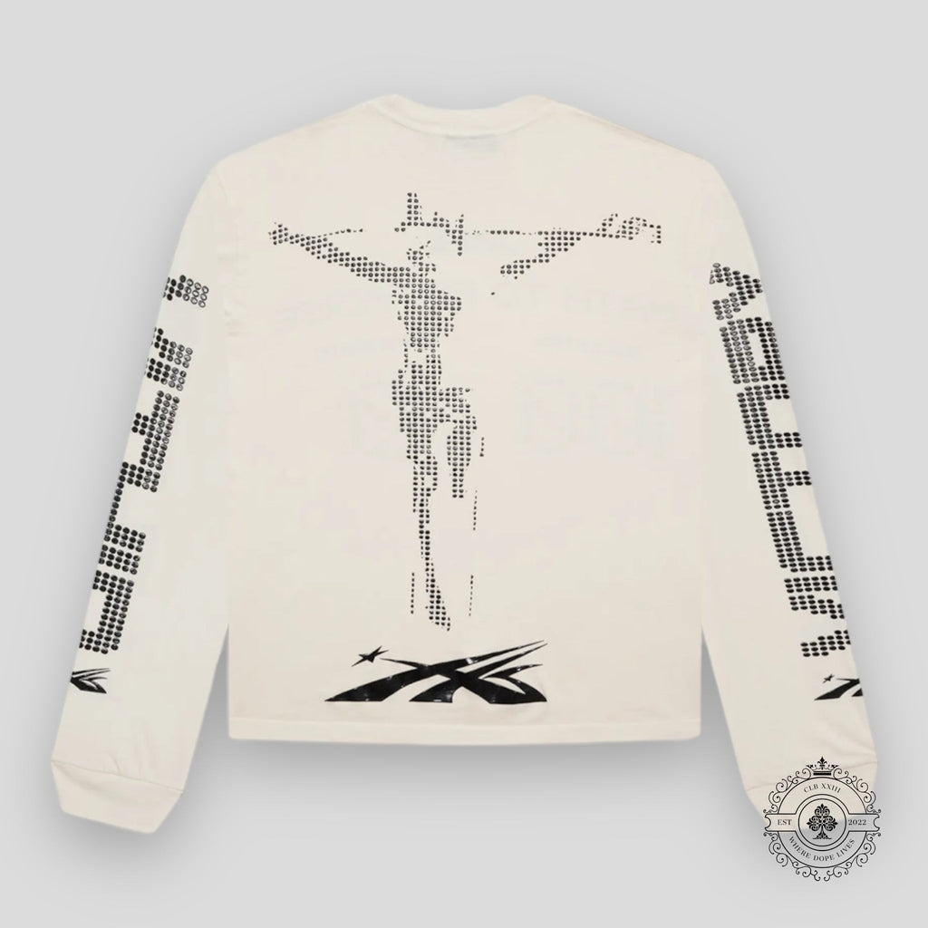 Hellstar Scoreboard L/S Shirt in White
