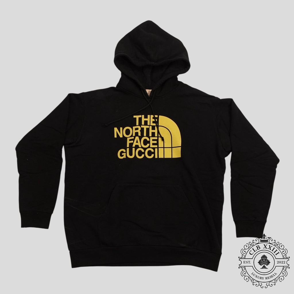 Gucci x the North Face Web Print Hoodie in Black