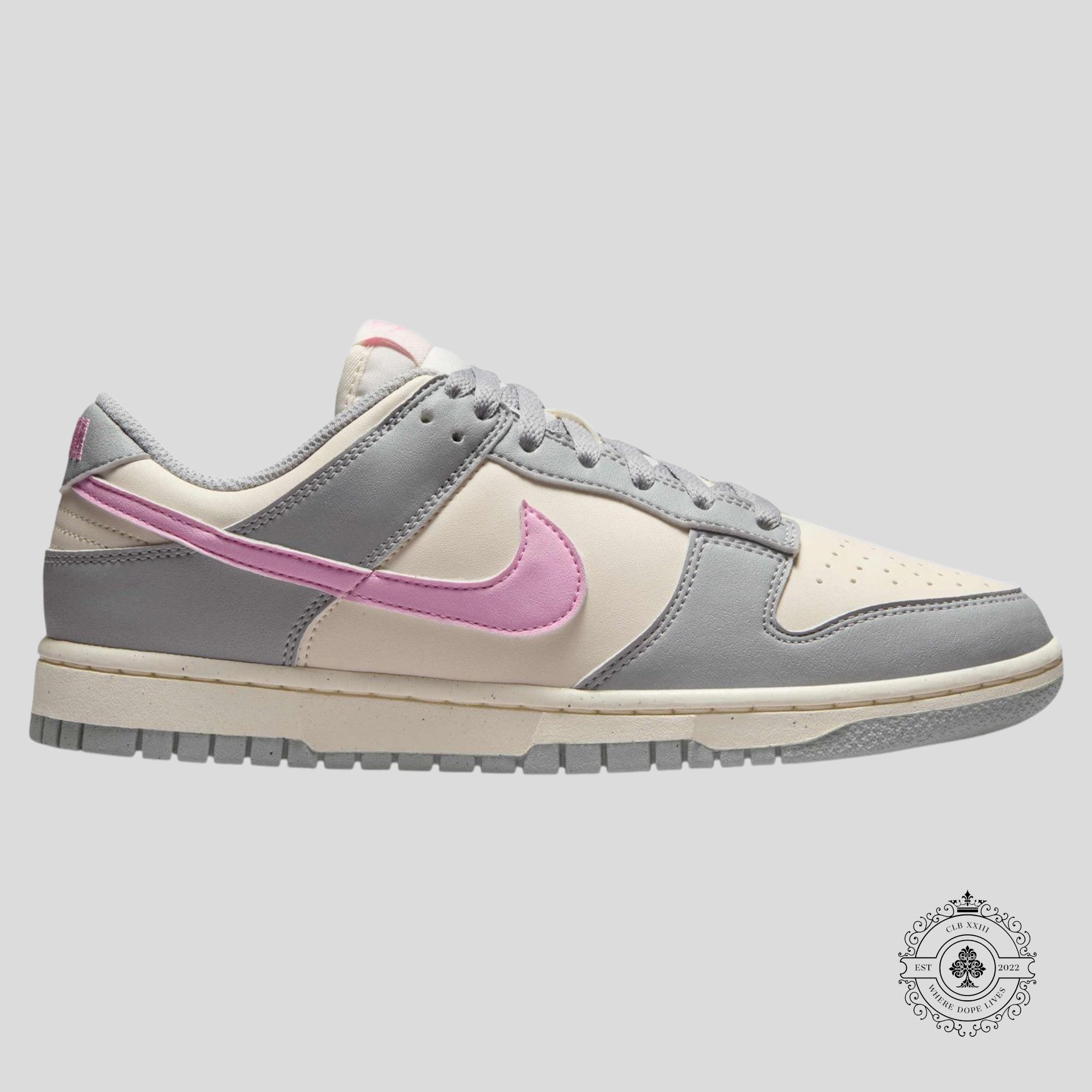 Nike Dunk Low W Next Nature Light Smoke Grey Pink Rise