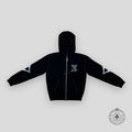 Louis Vuitton Monogram Flower Graphic Intarsia Zipped Hoodie in Black