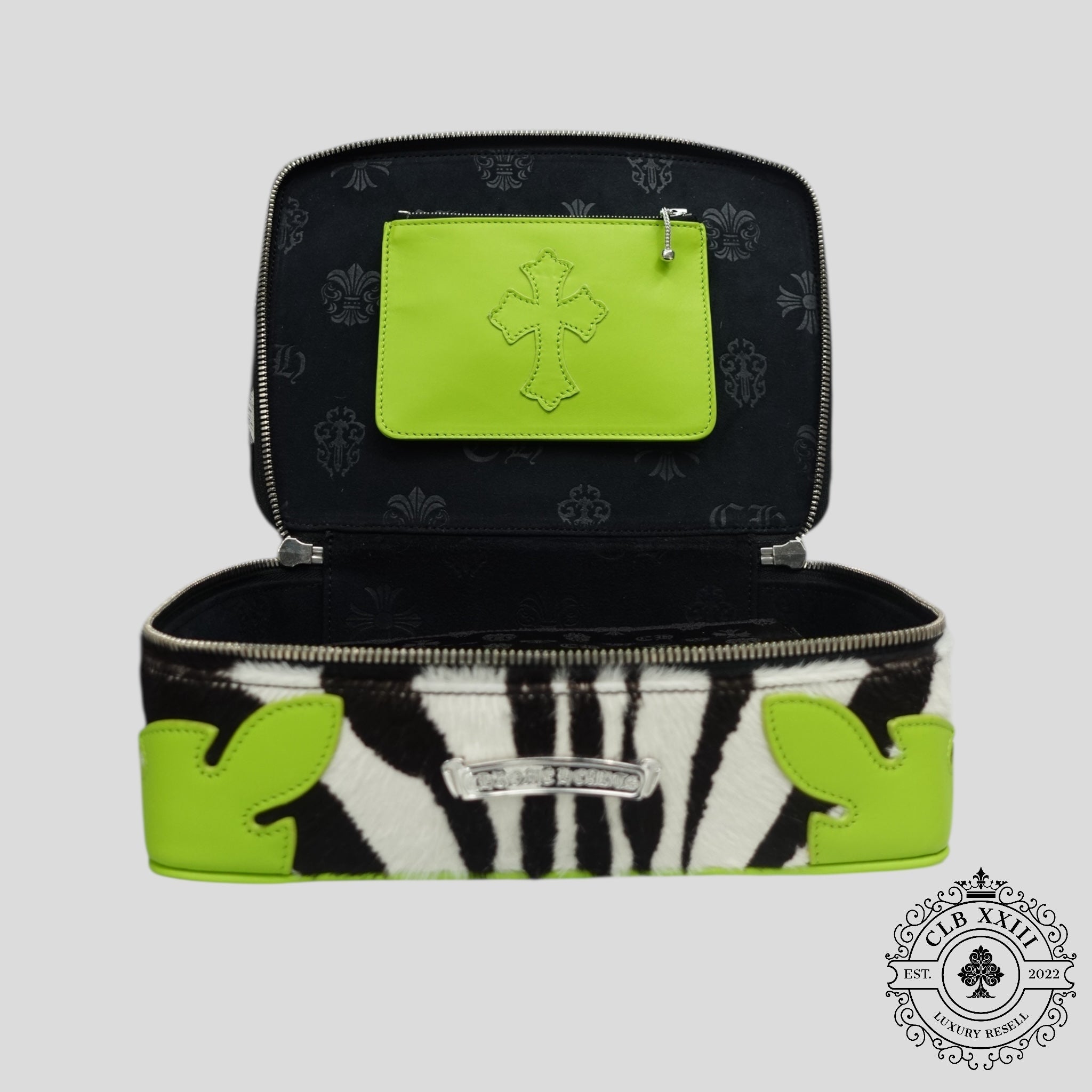 Chrome Hearts Jewelry Case in Zebra / Green