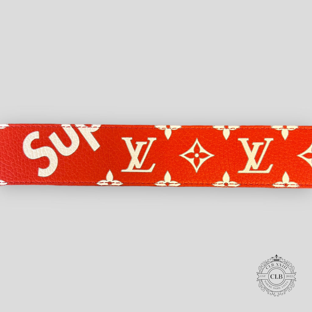 Louis Vuitton x Supreme Initiales 40MM Belt Red