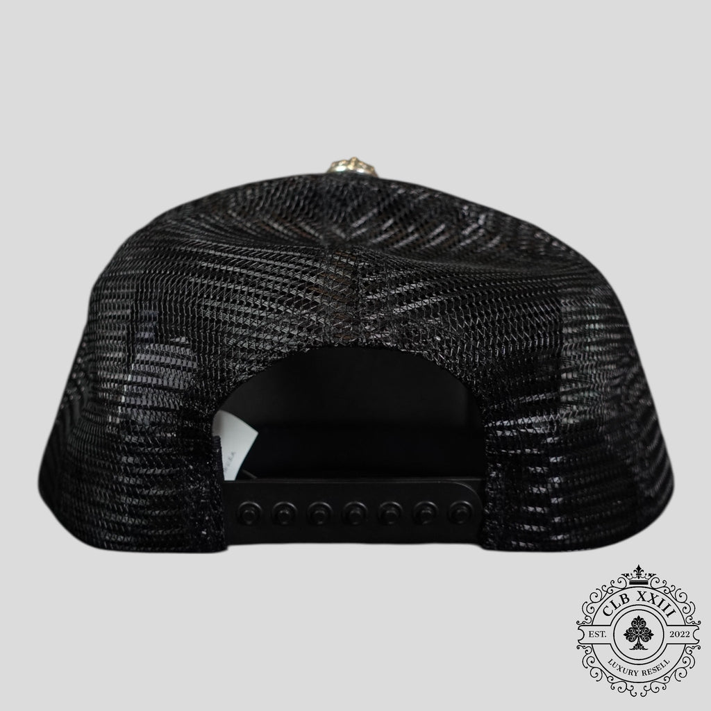 Chrome Hearts Fuck Hollywood Trucker Hat in Black