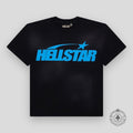 Hellstar Sport Logo Gel T-Shirt in Black / Blue