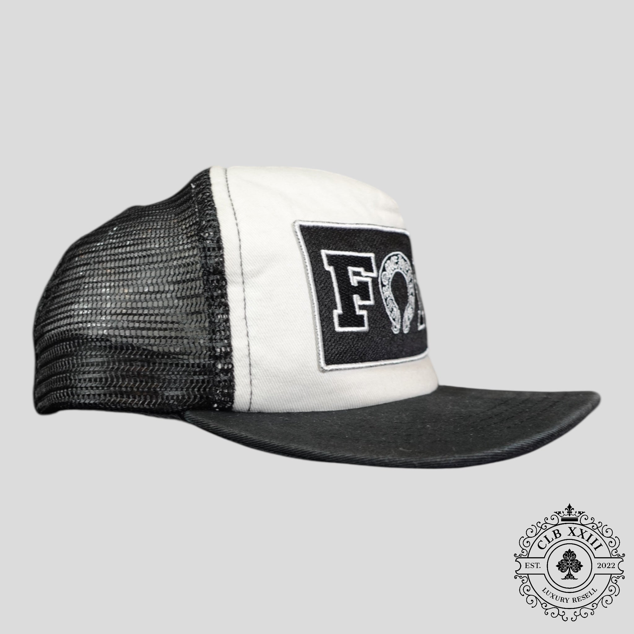 Chrome Hearts Foti Patch Trucker Hat in White
