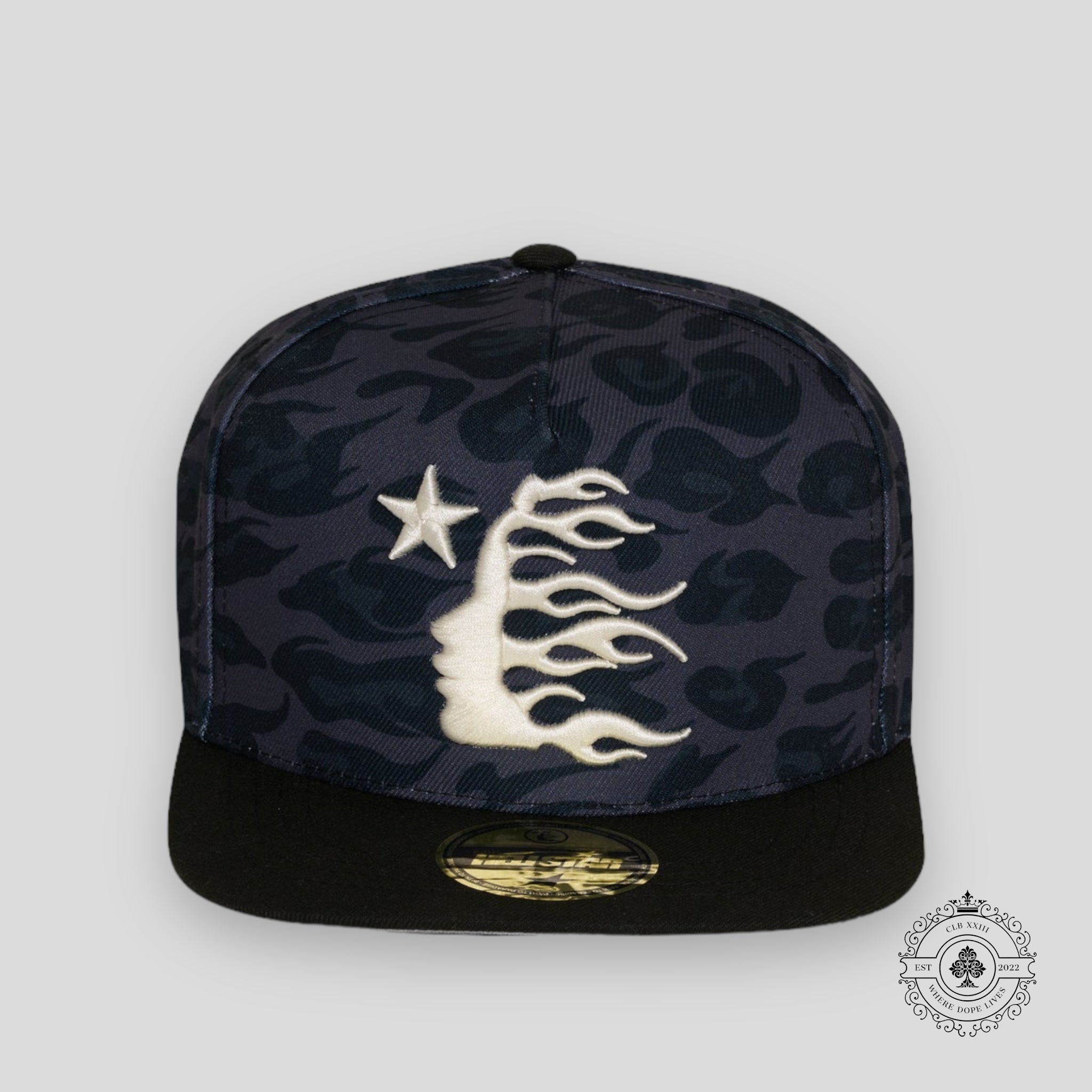 Hellstar Cheetah Print Hat in Black