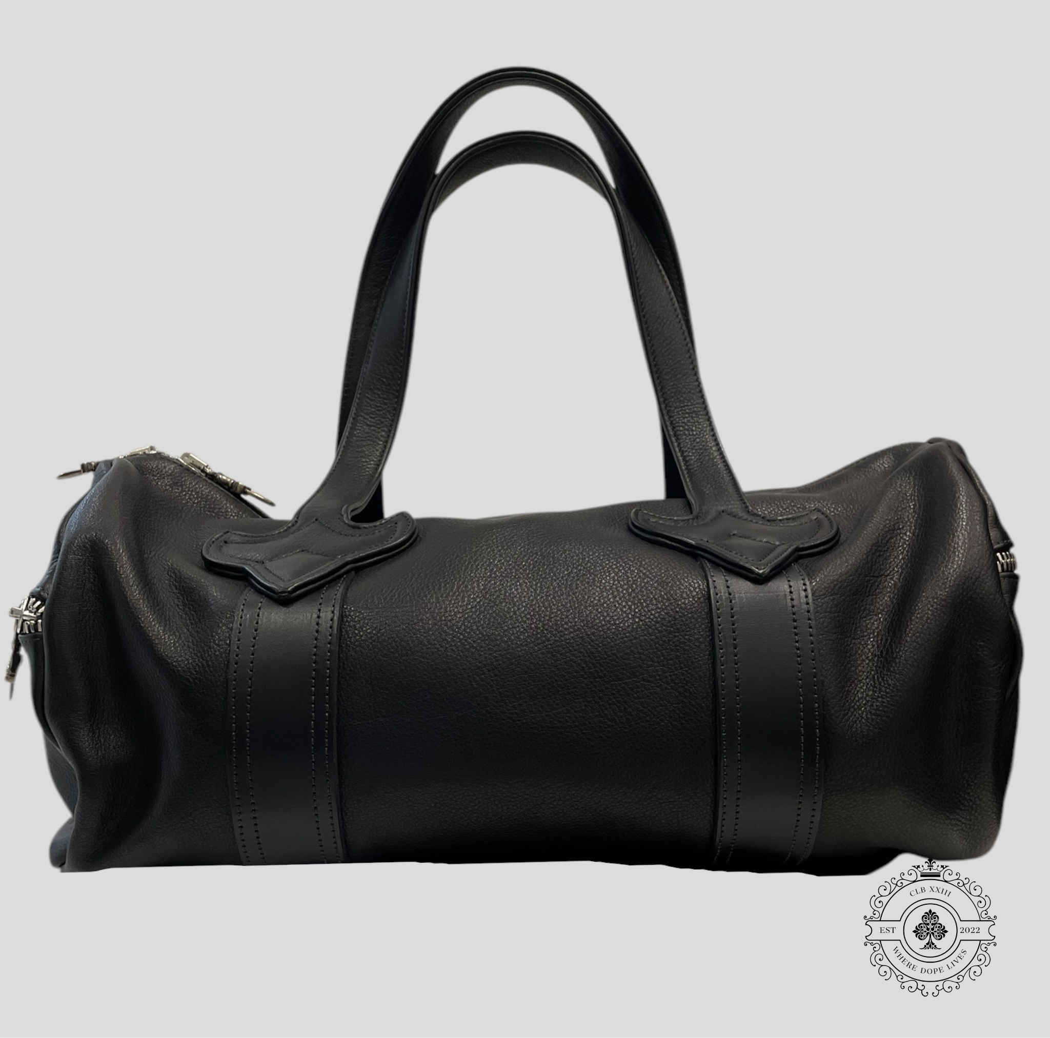 Chrome Hearts Mini Fleur Duffle Bag in Black