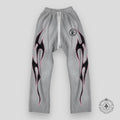 Hellstar Grey Future Flame Sweatpants in Grey