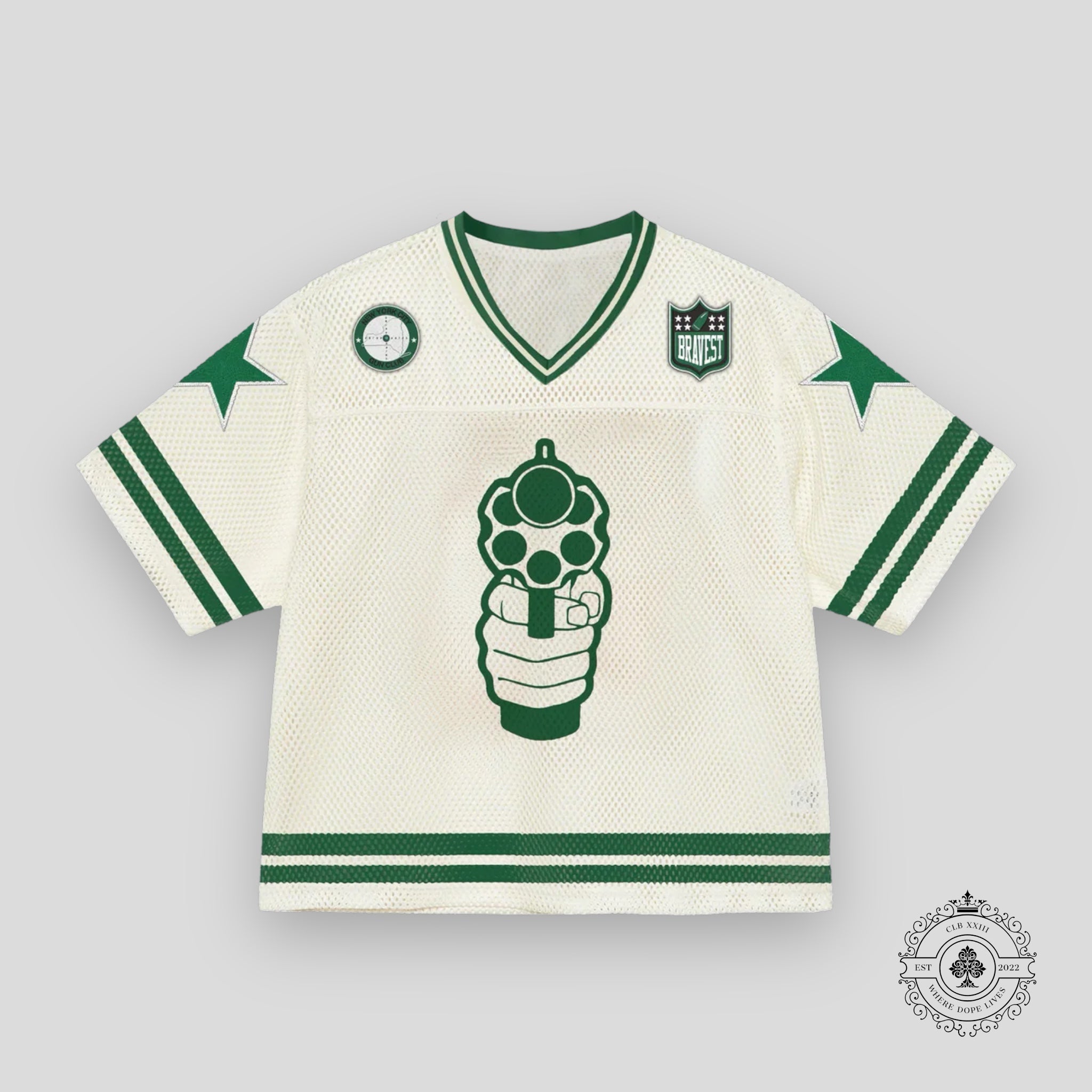 Bravest Studios 911 Football Jersey in Cream