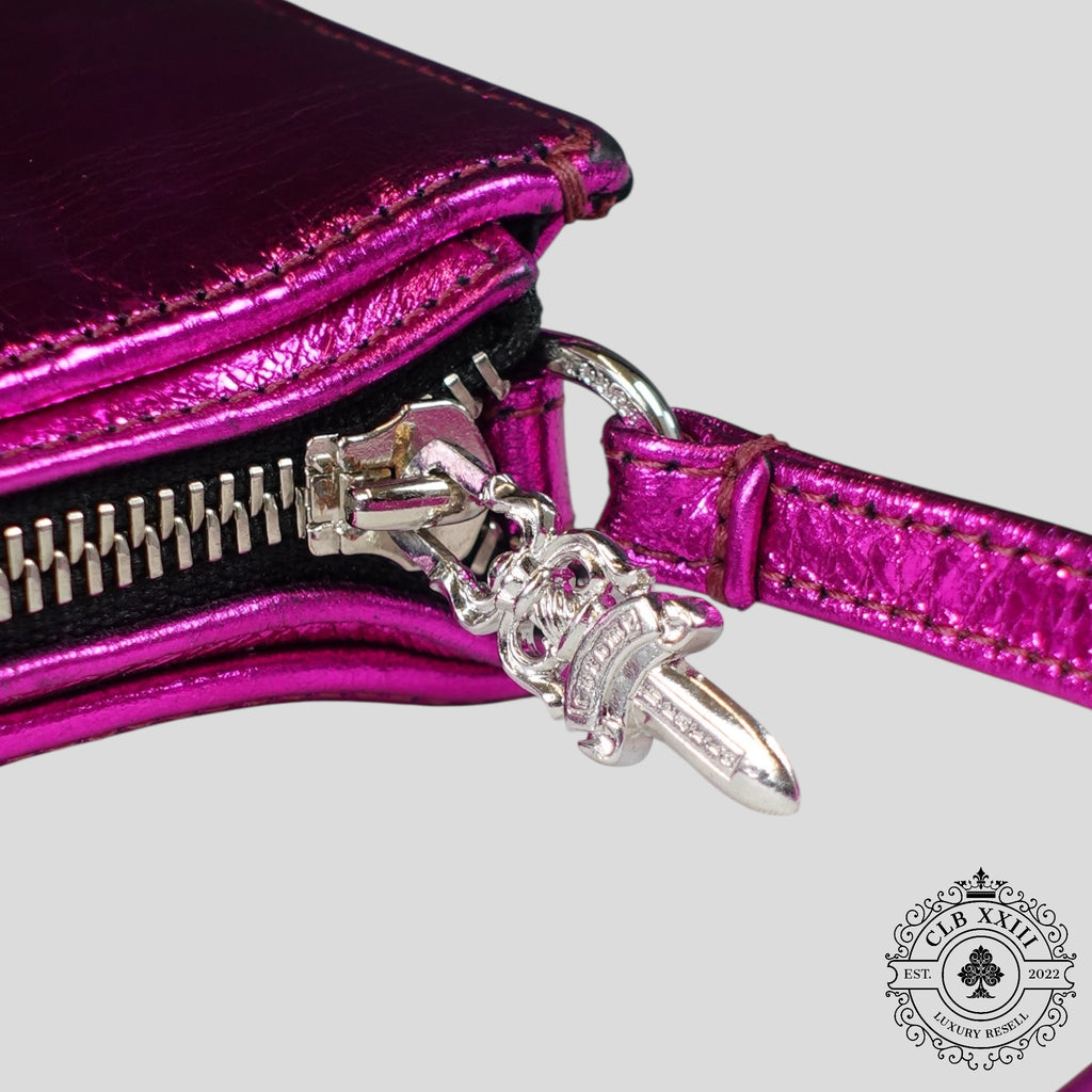 Chrome Hearts Patent Leather Purse in Pink