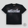 Hellstar Sport Logo Gel T-Shirt in Black / Glitter