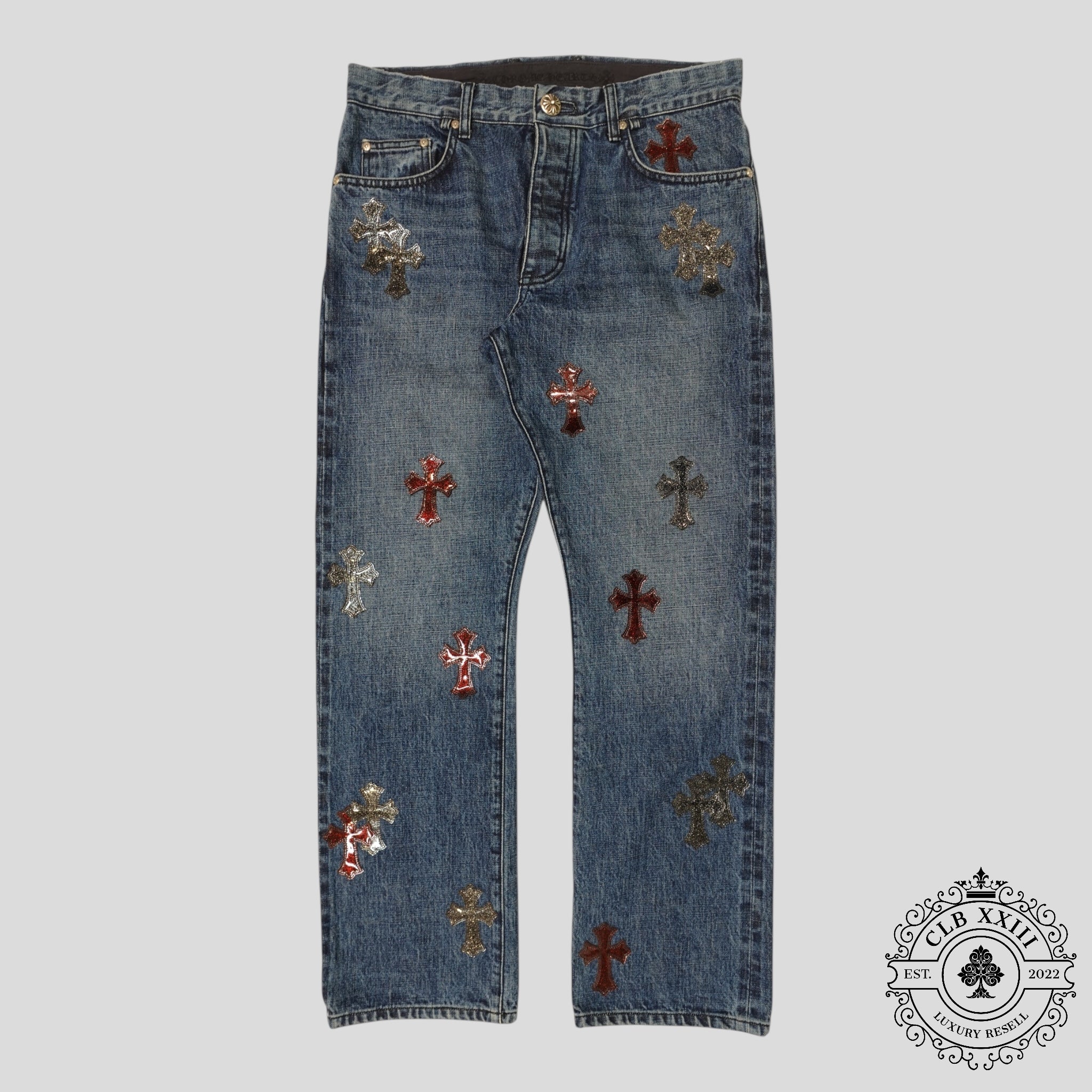 Chrome Hearts Gel Patch Turbo Diesel Jeans
