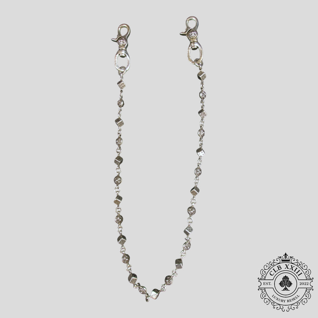 Chrome Hearts Dice & Ball Wallet Chain in Silver