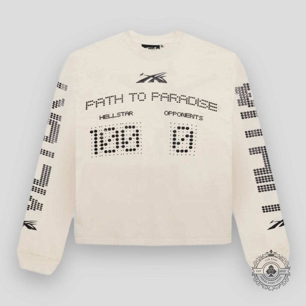 Hellstar Scoreboard L/S Shirt in White
