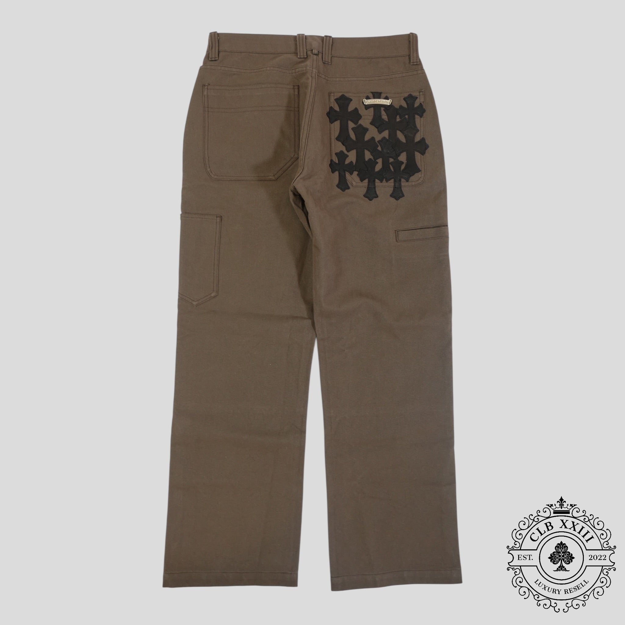 Chrome Hearts Double Knee Carpenter Pants in Brown