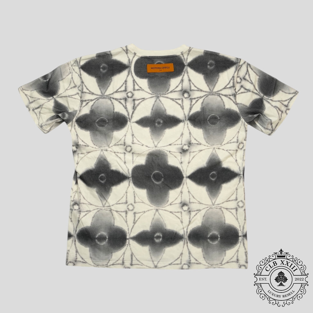 Louis Vuitton Printed Shibori Tie-Dye Tee in White
