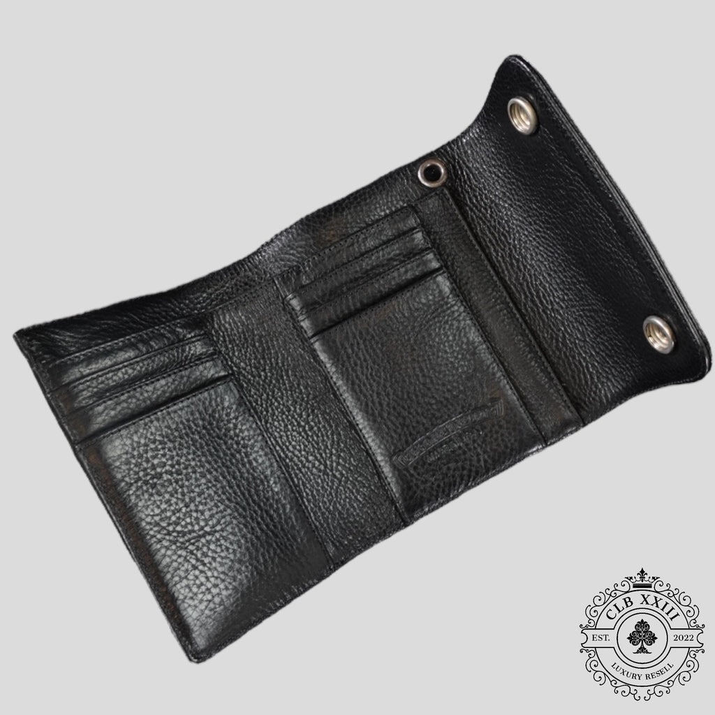 Chrome Hearts Short Wave Wallet in Black