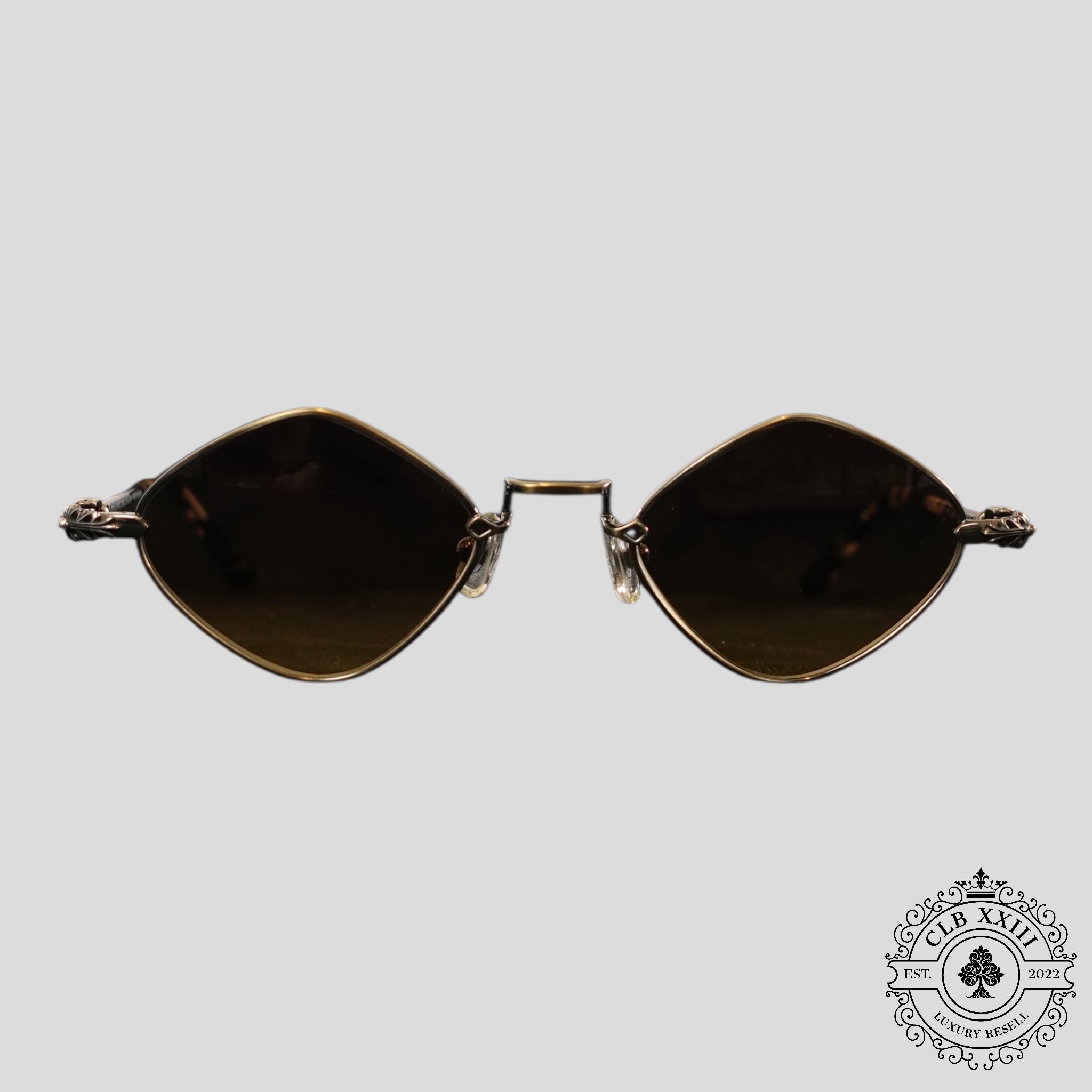 Chrome Hearts Diamond Dog Sunglasses in Tortoise