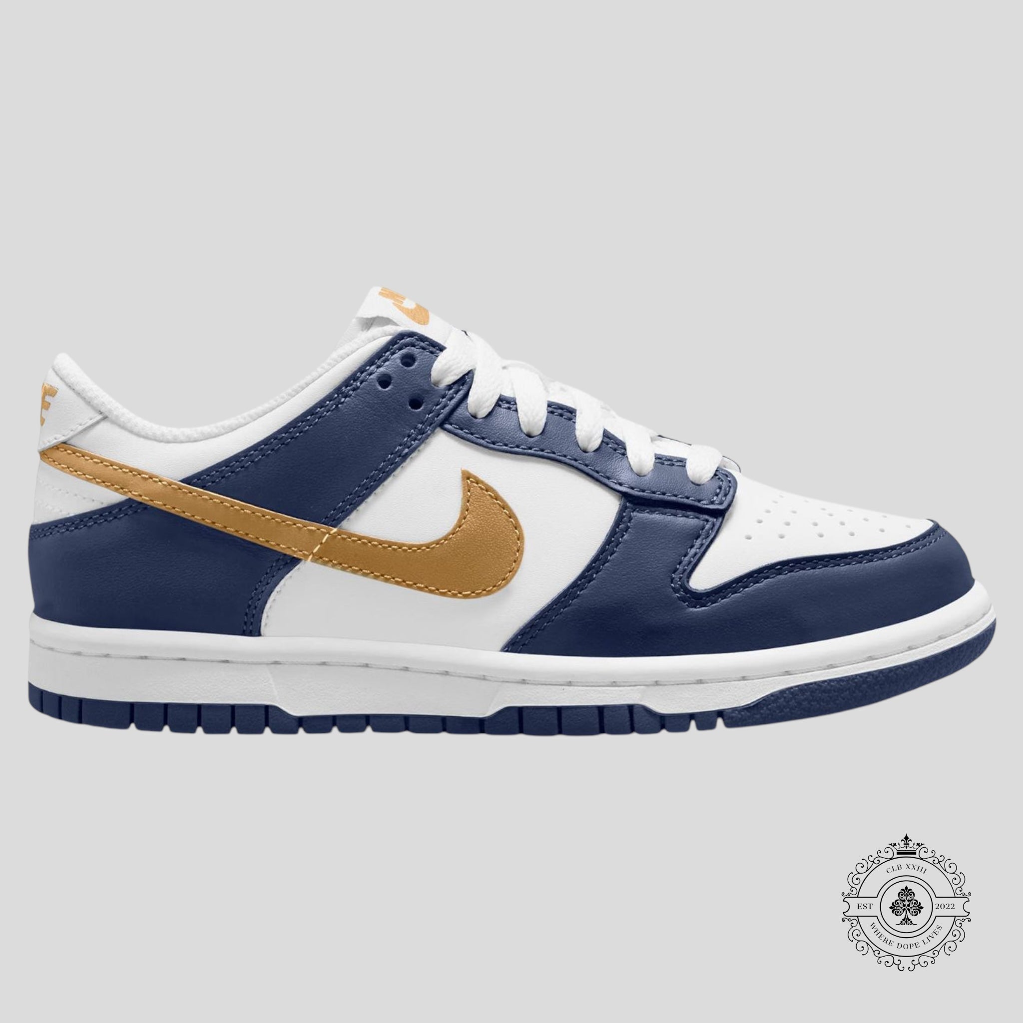 Nike Dunk Low Midnight Navy Wheat GS