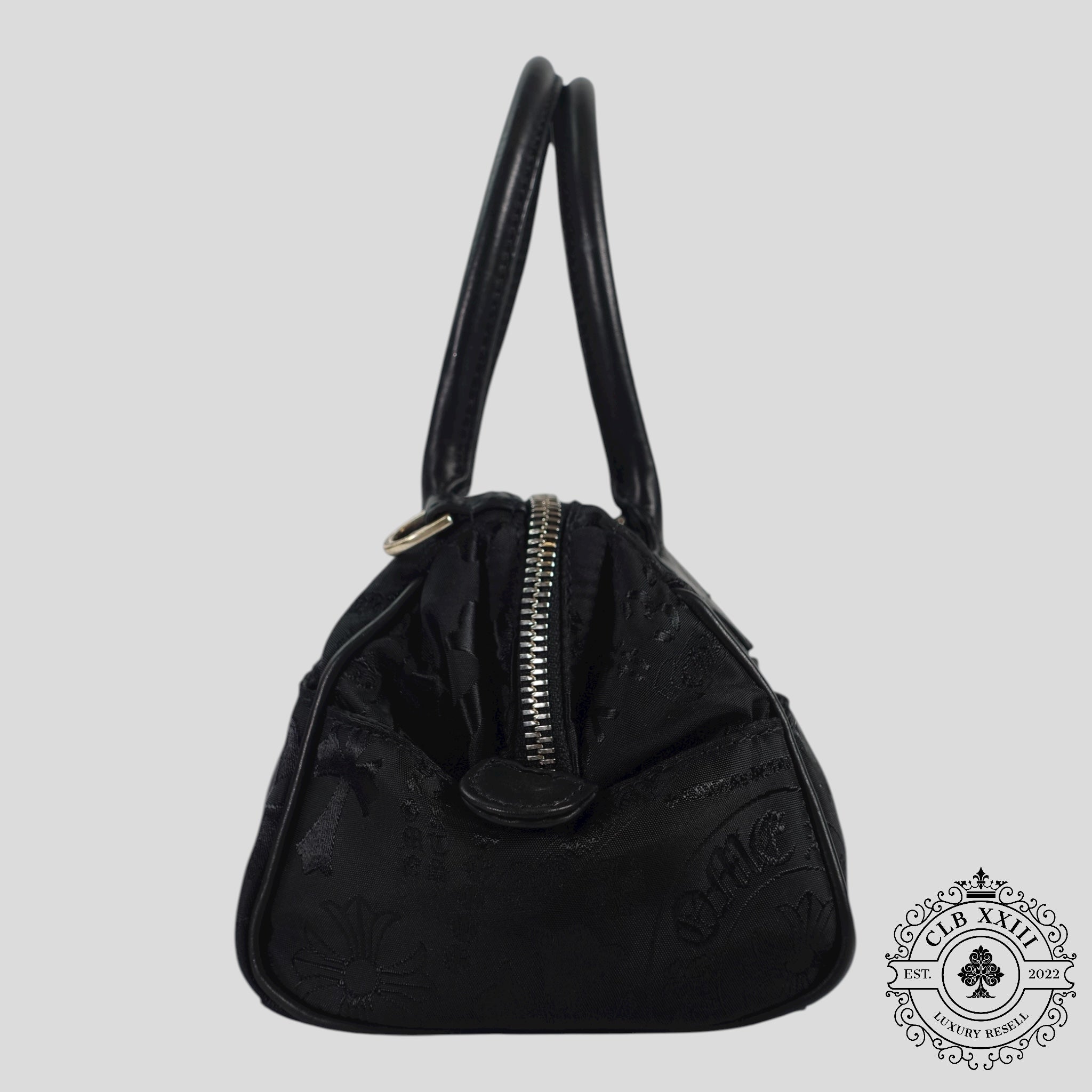 Chrome Hearts Multi Motif Nylon Mini Handbag in Black