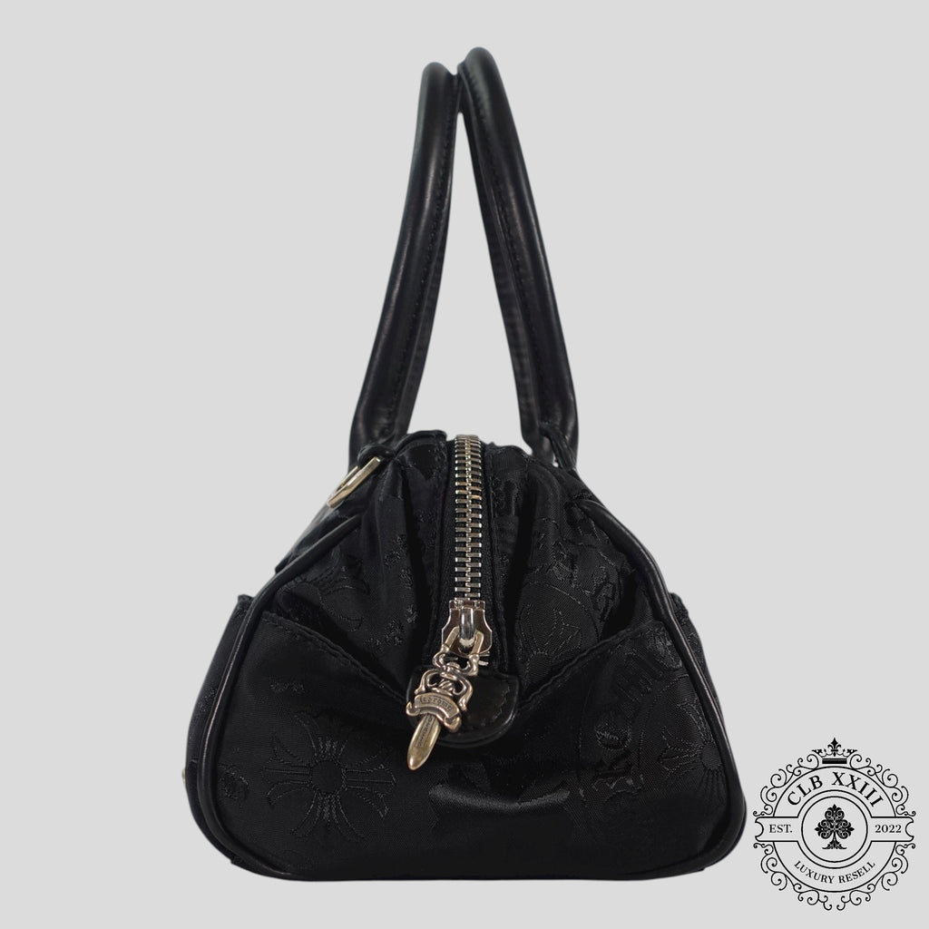 Chrome Hearts Multi Motif Nylon Mini Handbag in Black