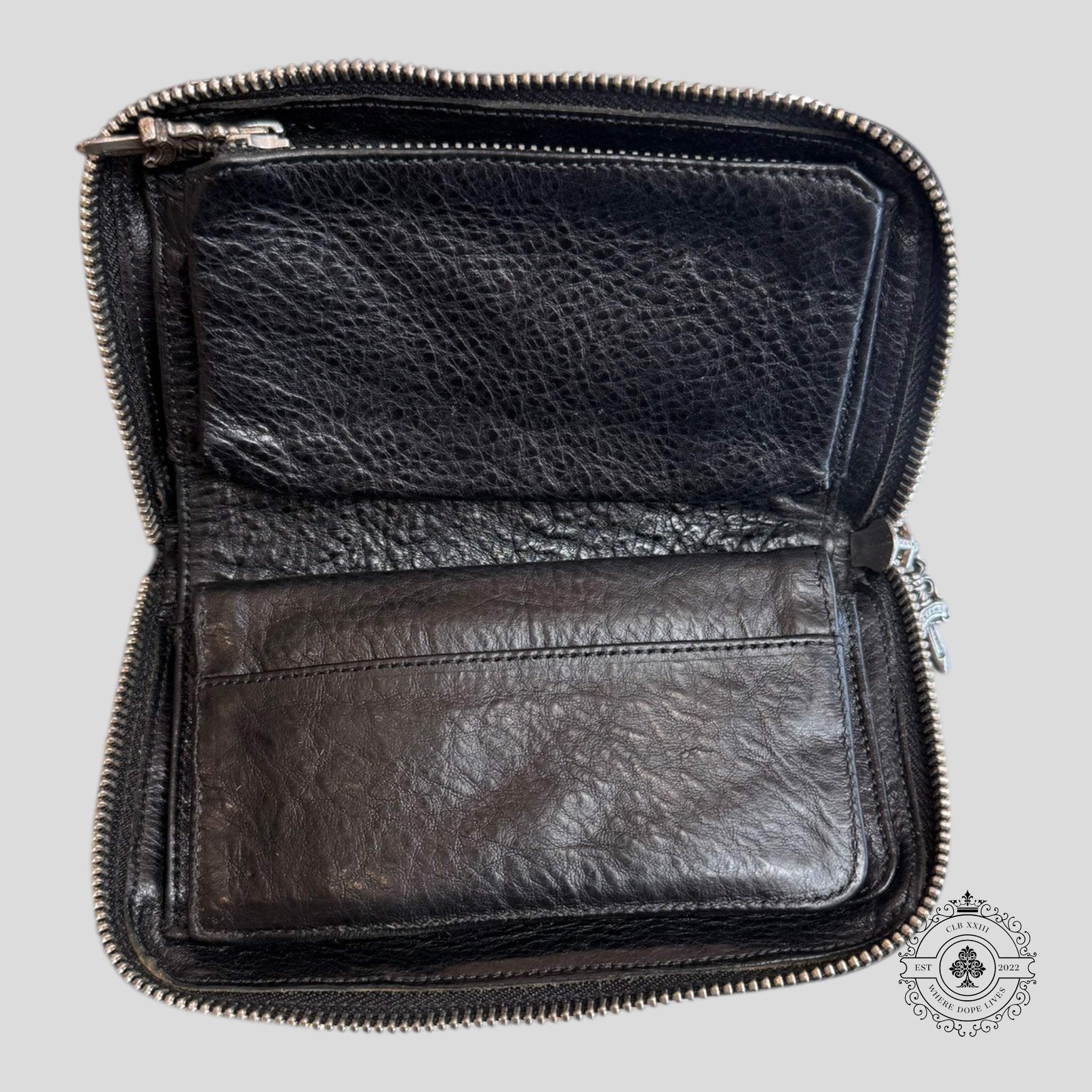 Chrome Hearts Checkered Zip Up Wallet