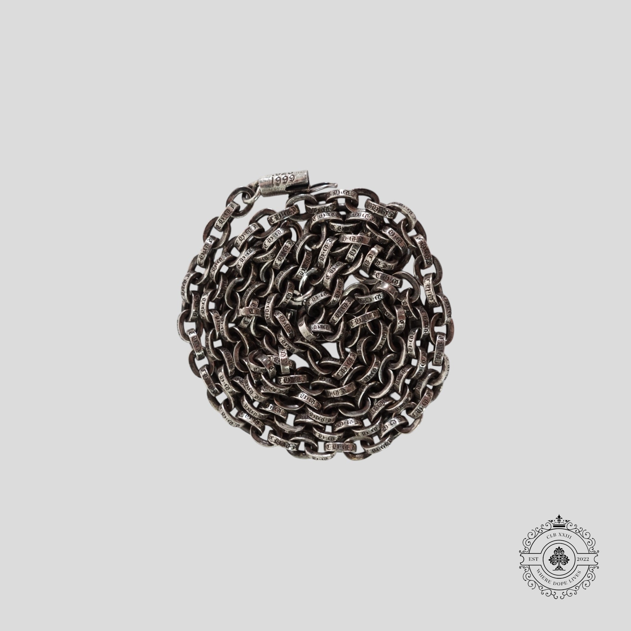 Chrome Hearts Paper Chain Necklace 24 in Silver