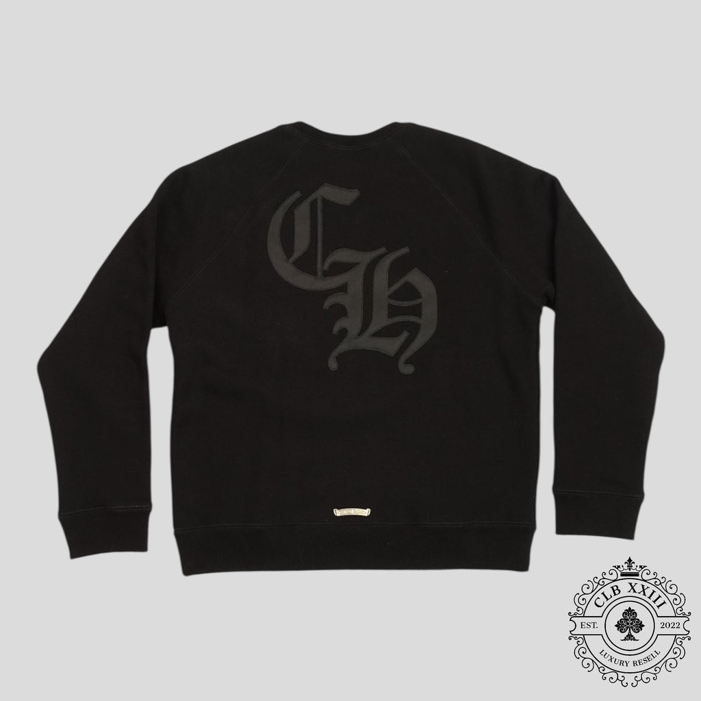 Chrome Hearts Cemetery Cross Seven-11 Crewneck in Black