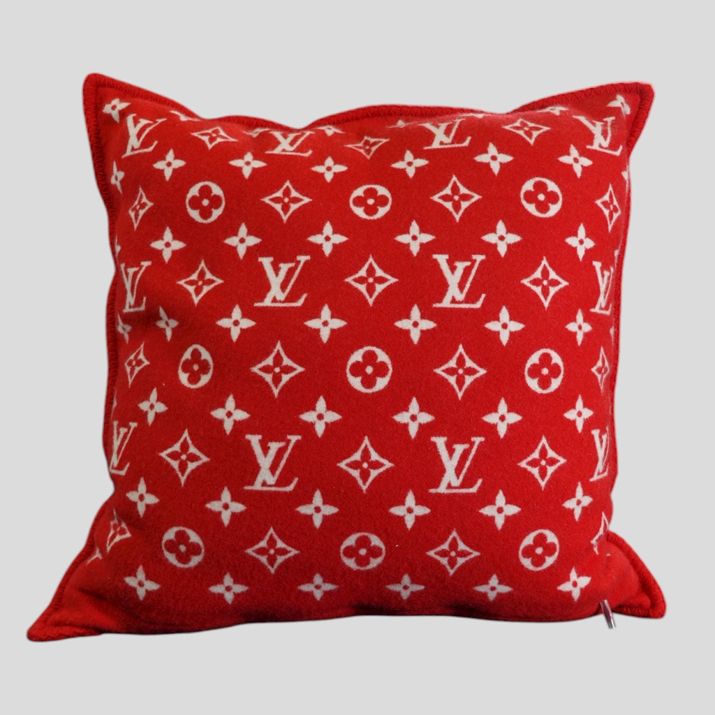 Louis Vuitton X Supreme Cashmere Pillow
