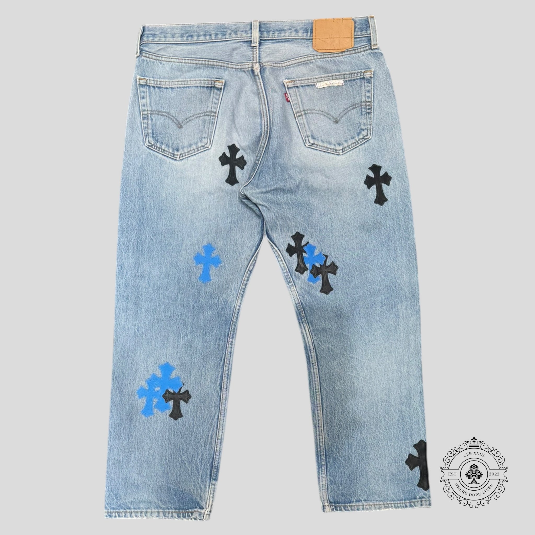 Chrome Hearts Cross Patch Jeans