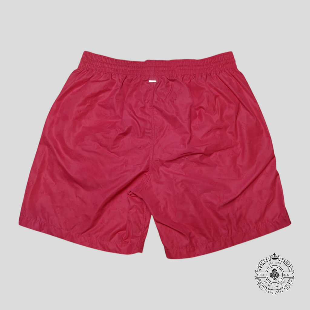 Louis Vuitton Lvse Signature Swim Board Shorts in Pink