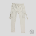 Amiri Tapered Cargo Sweatpants in Alabaster White