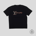 Louis Vuitton LV Lovers Embellished T-Shirt in Black