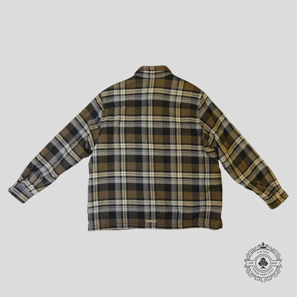Chrome Hearts Fur Lined Flannel Shirt