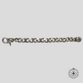 Chrome Hearts Cross Link Lobster Clasp Bracelet in Silver