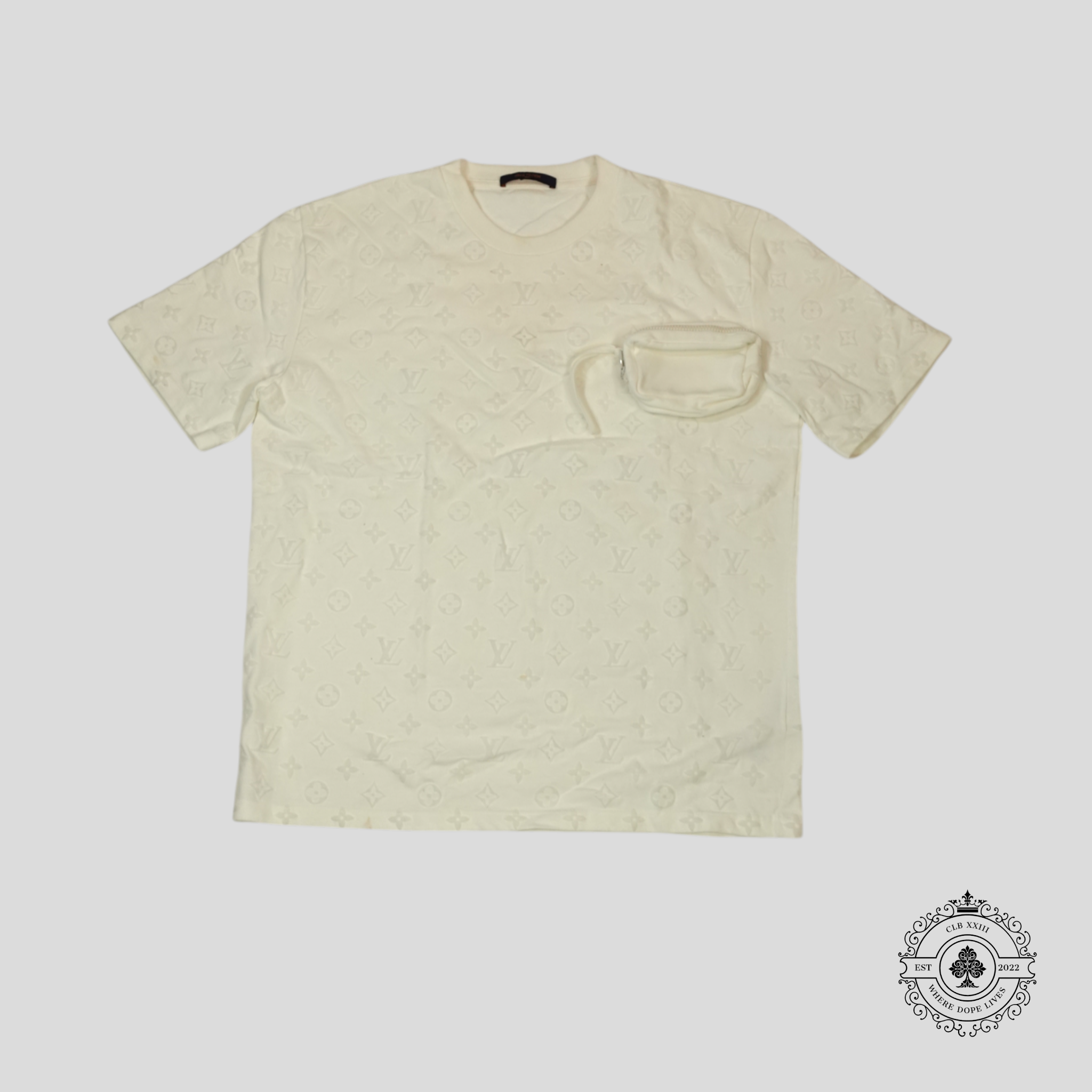 Louis Vuitton Velcro Monogram T-Shirt in White
