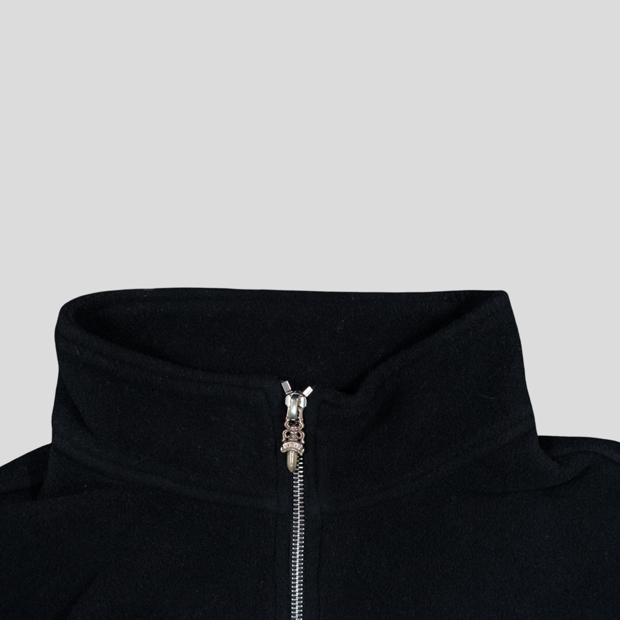 Chrome Hearts Fleece Quarter Zip in Black