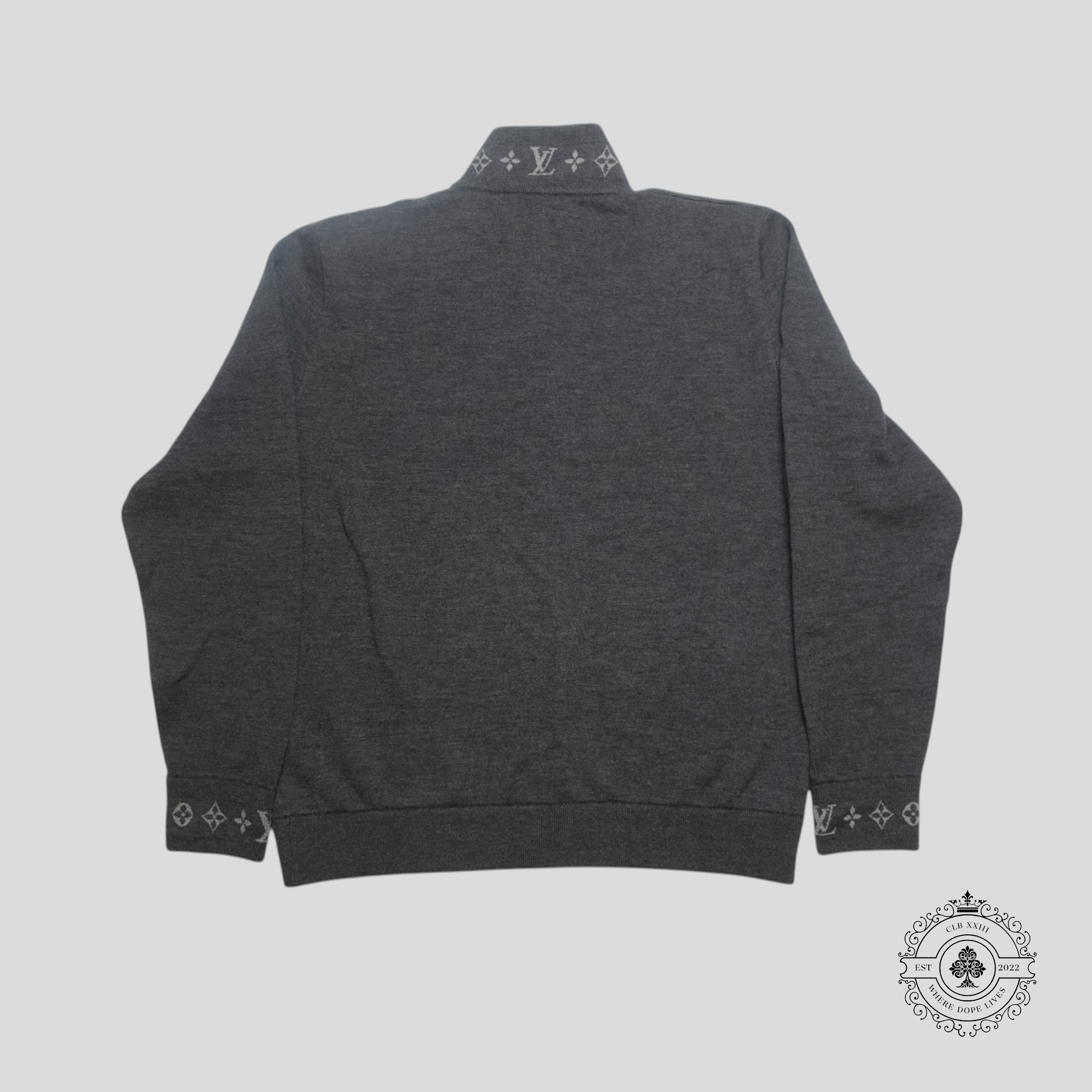 Louis Vuitton Double Faced Knit Wool Travel Blouson in Grey