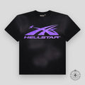 Hellstar Sport Logo Gel T-Shirt in Black / Purple
